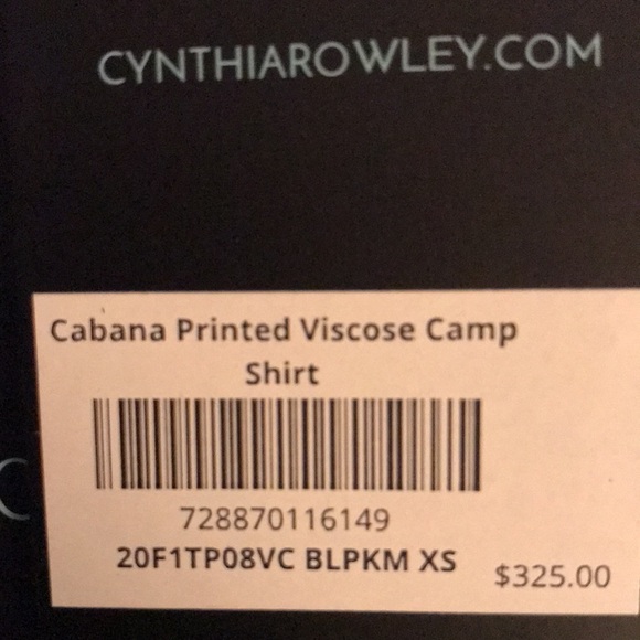 Cynthia Rowley Printed Oversized Cabana 